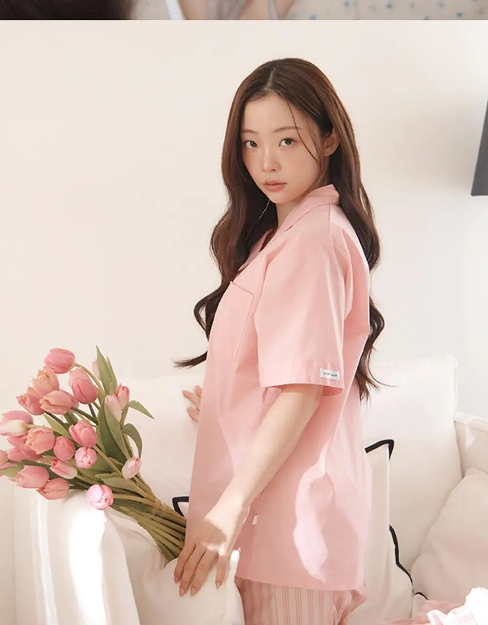 [곽민경 PICK] 오프아워 타이드리듬 글로시피치 긴바지 (M / L / XL) 상세페이지 2